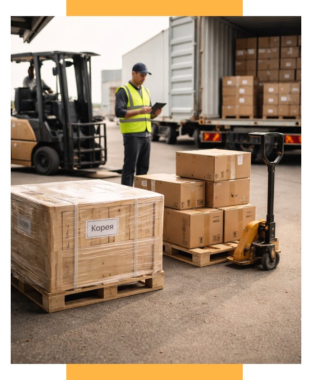 Доставка грузов в Корею из России от 35553 р. | СетСервис-Нбр