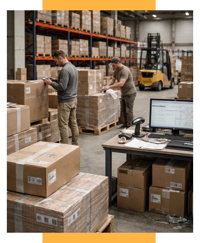 Склад консолидации в Европе от 6603 р., услуги СетСервис-Нбр